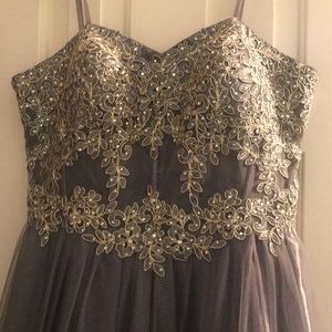 Gray Dillards Prom Dress